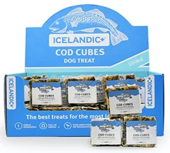 36pc Icelandic Large Cod Skin Cube Bulk Box - Health/First Aid